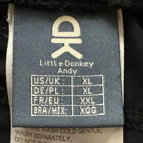 LITTLE DONKEY ANDY MENS SIZE XL BLACK SHORTS MULTI POCKETS CLEAN - Picture 8 of 9